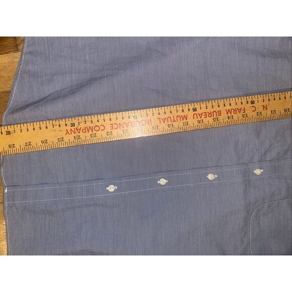 BROOKS BROTHERS 16 35 Mens Blue Shirt EC LS Regent Fit Original Cotton Polo - Picture 6 of 6